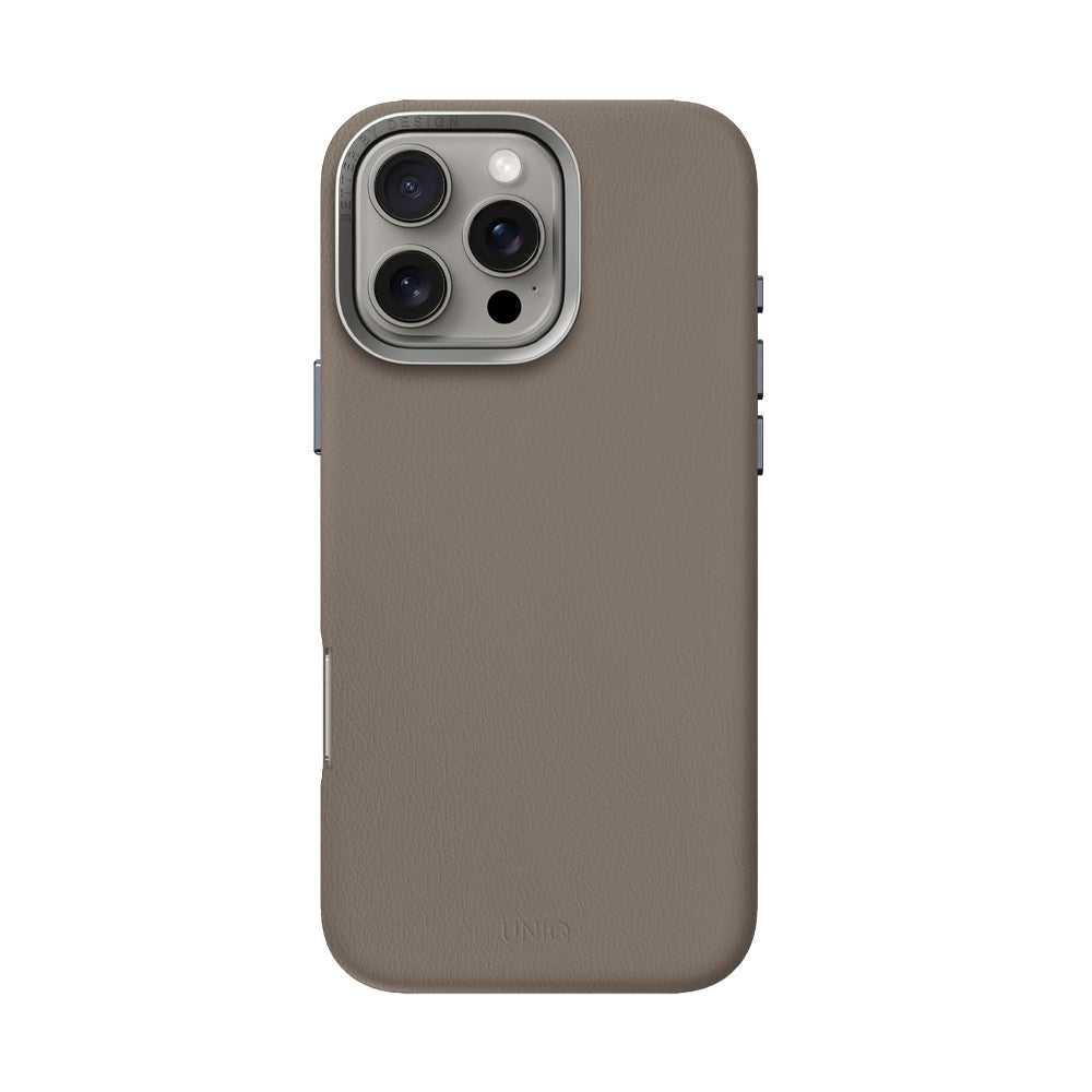Uniq Lyden Vegan Leather Case For iPhone 16 Series - Gray