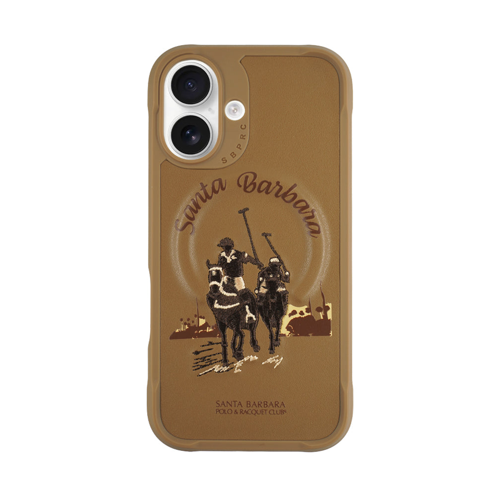 Santa Barbara Polo & Racquet Club Virgil Series Case for iPhone 16 Plus - Brown