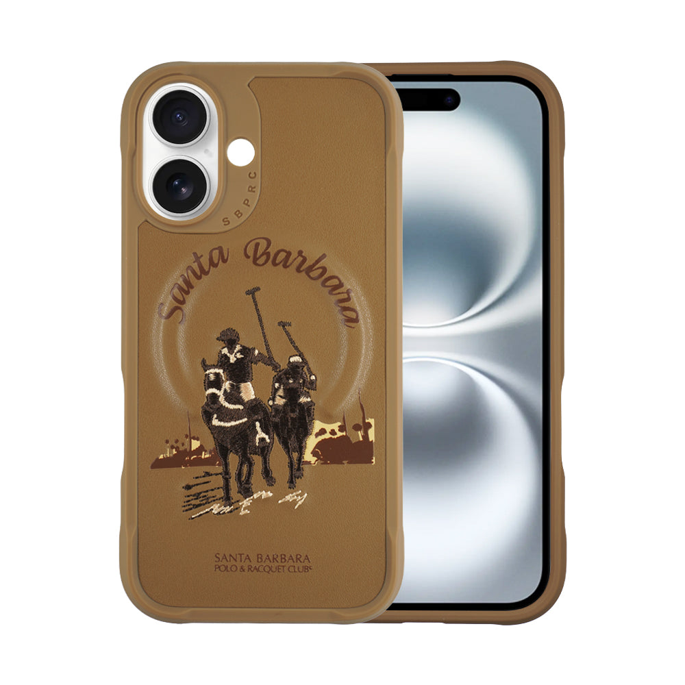 Santa Barbara Polo & Racquet Club Virgil Series Case for iPhone 16 Plus - Brown