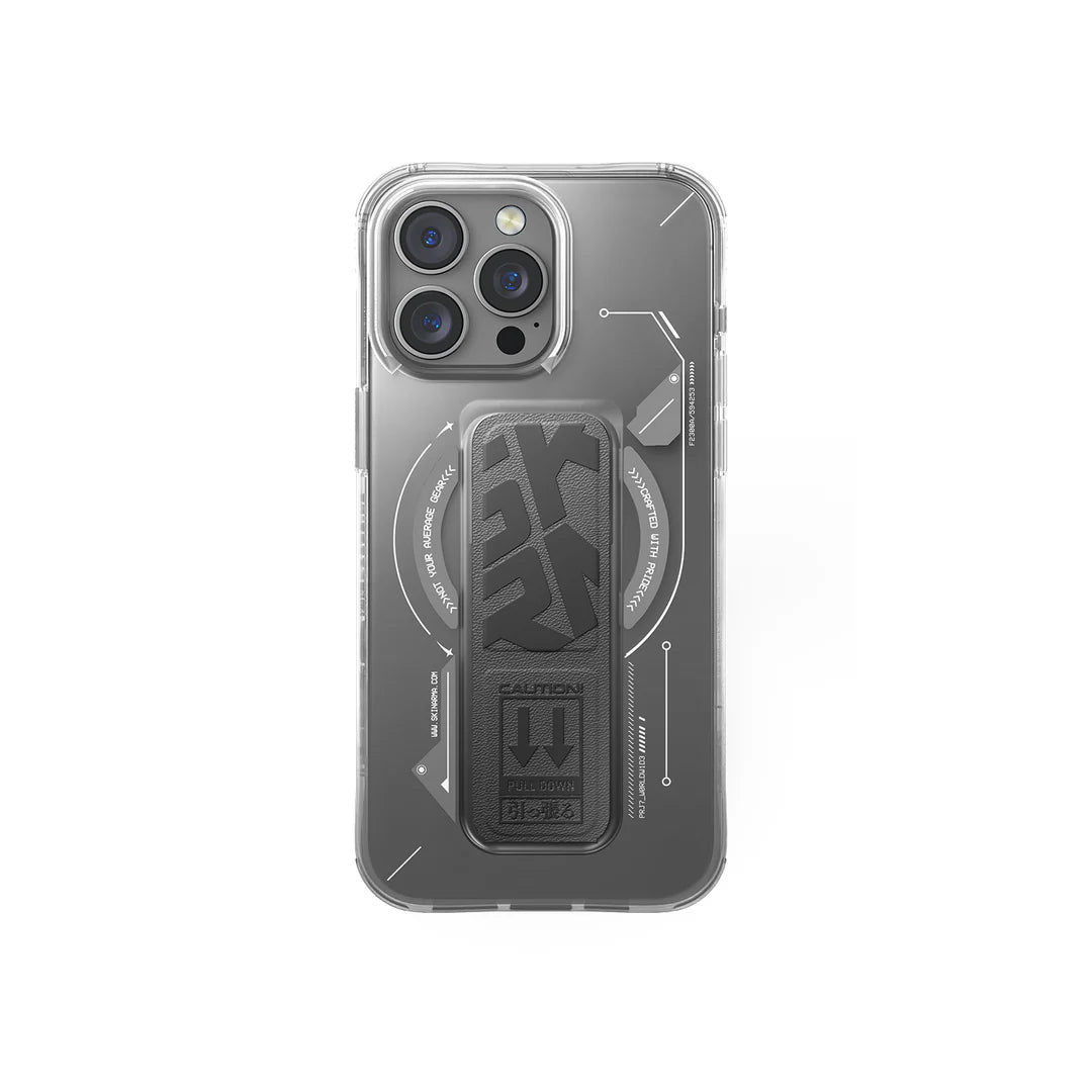 Skinarma HELIO Mag-Charge iPhone 16 Series with Grip Stand - Black
