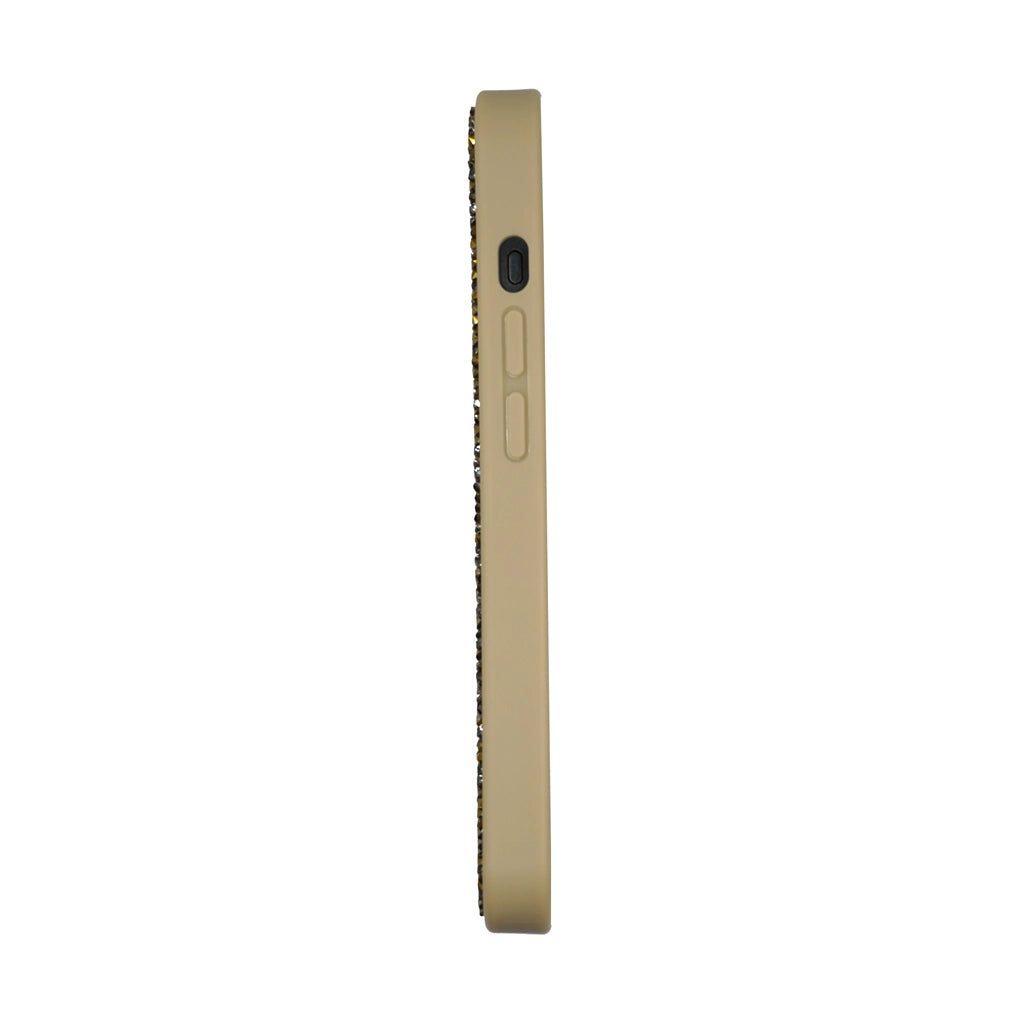 Crystal Studded Phone Case for iPhone 15 pro Max -Gold