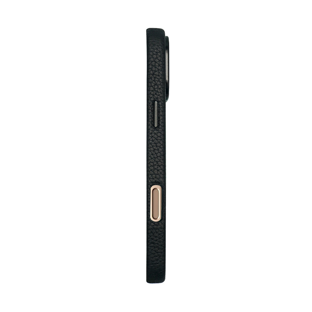 Amur Pro Leather Case For iPhone 16 Series-Orange/Black