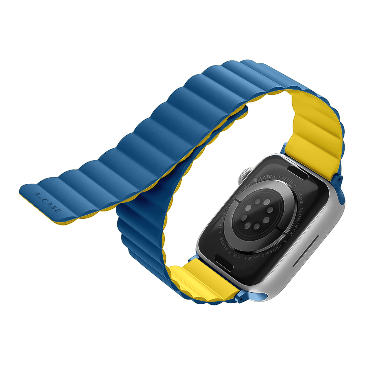 Invix Apple Watch Silicone Magnetic Band - Blue/Yellow