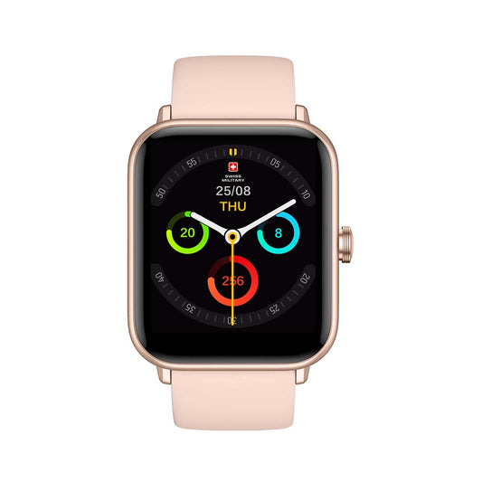 Alps 1 Rose Gold Frame Pink Silicon Strap Smart Watch