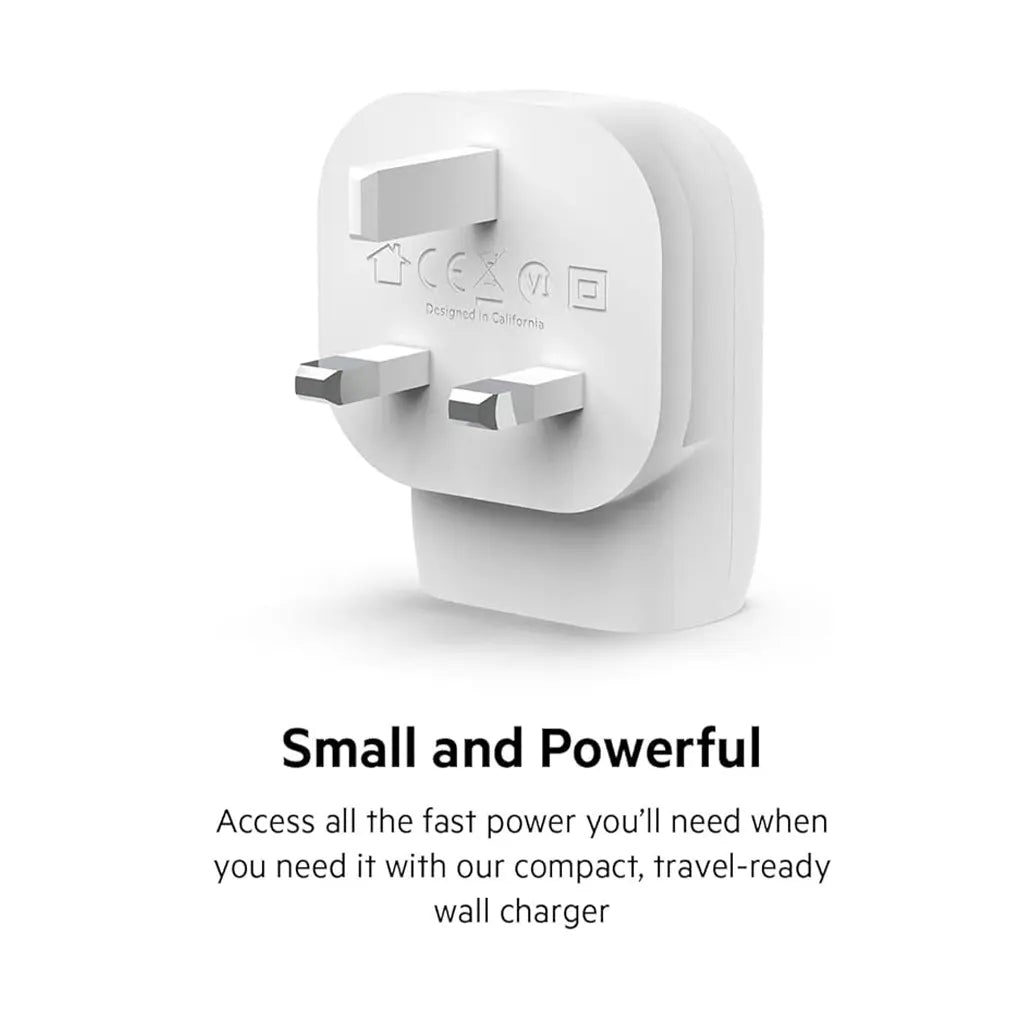 Belkin 30W USB C wall charger with PPS, Power Delivery