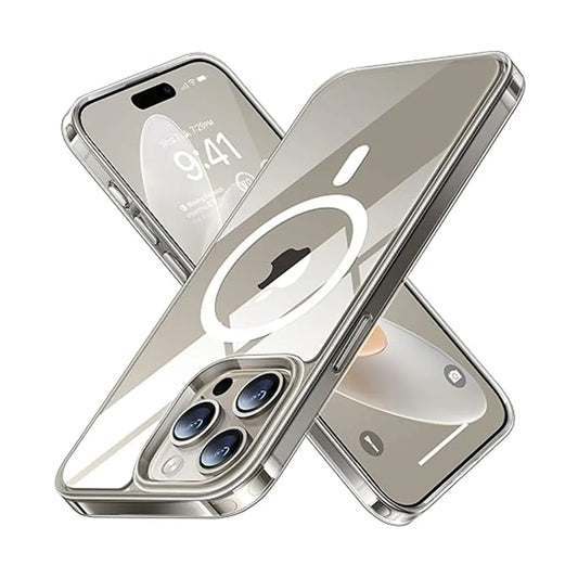 Magnetic Clear for iPhone 15 Pro Max Case-Clear