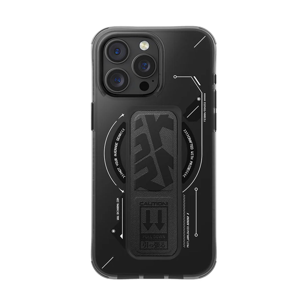 Skinarma HELIO Mag-Charge iPhone 16 Series with Grip Stand - Black