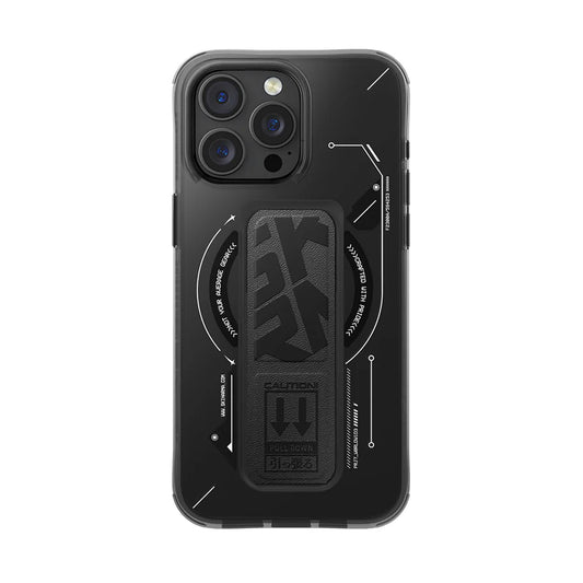 Skinarma HELIO Mag-Charge iPhone 16 Series with Grip Stand - Black