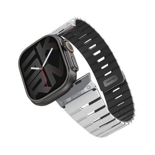 Skinarma Gemini Magnetic Apple Watch Strap 49/46/45/44mm - Gray/Black