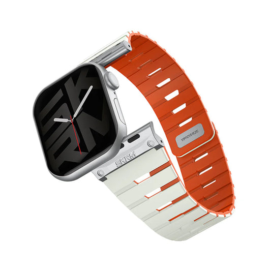 Skinarma Gemini Magnetic Apple Watch Strap 40/41/42mm - Mint/Orange