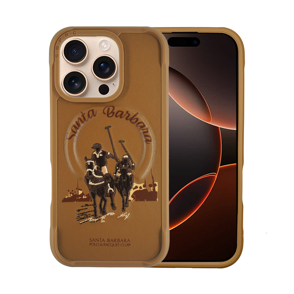 Santa Barbara Polo & Racquet Club Virgil Series Case for iPhone 16 Series - Brown