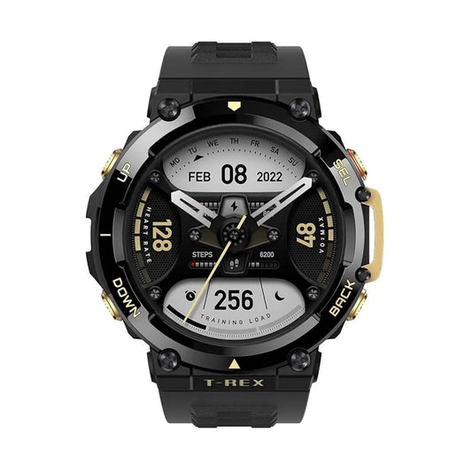 Amazfit T Rex 2 Smart Watch -Black & Gold