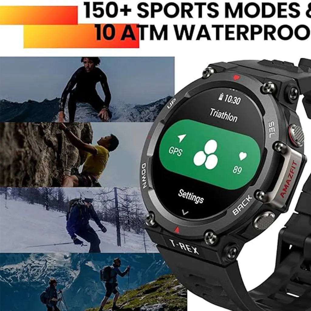 Amazfit T-Rex 2 Premium Multisport GPS Sports Watch -Green