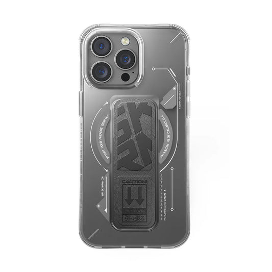 Skinarma HELIO Mag-Charge iPhone 16 Series with Grip Stand - Gray