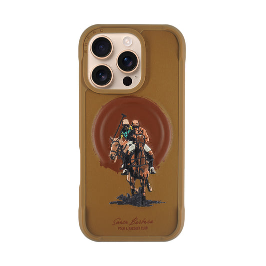 Santa Barbara Polo & Racquet Club Aubrey Series Case for iPhone 16 Series - Brown