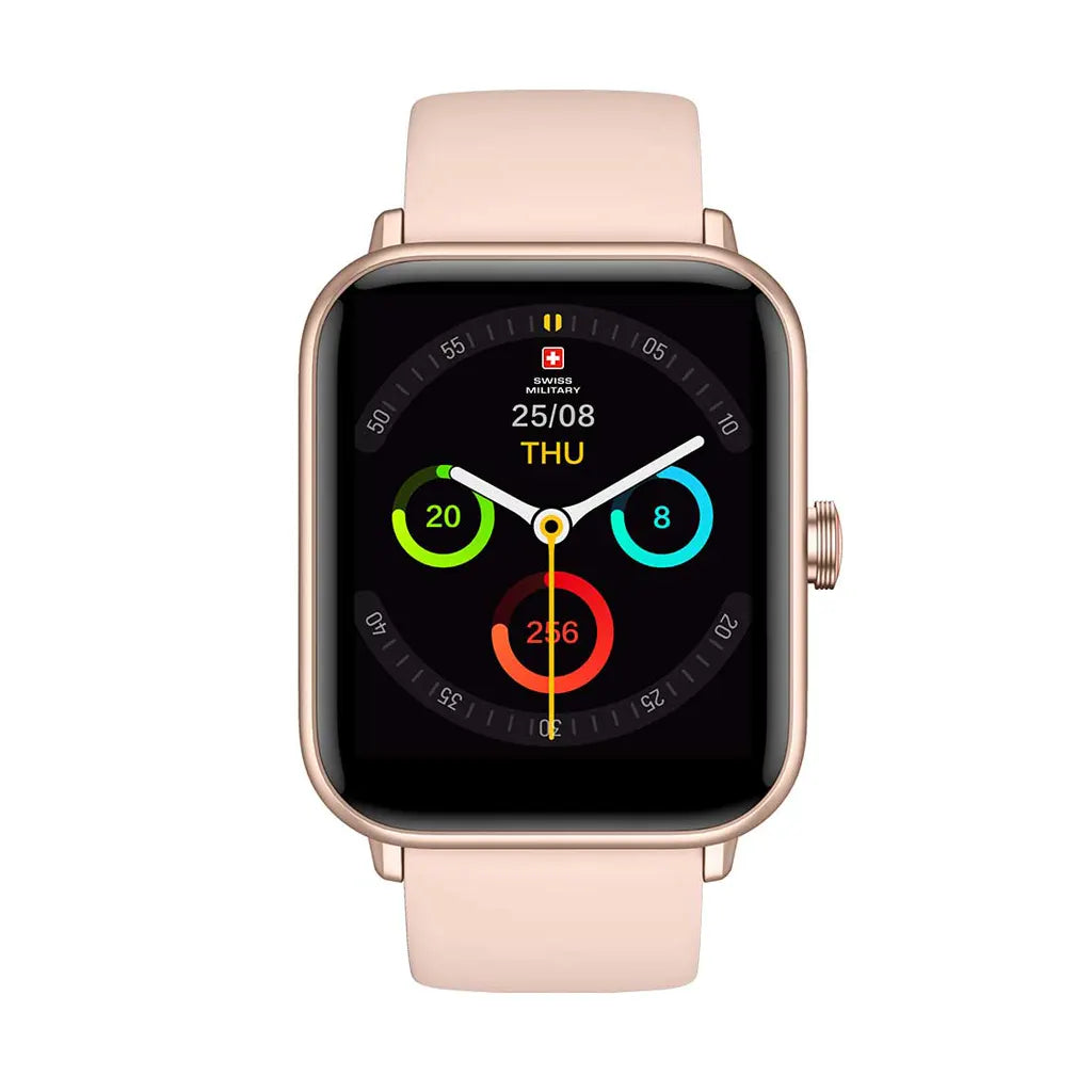 Alps 1 Rose Gold Frame Pink Silicon Strap Smart Watch