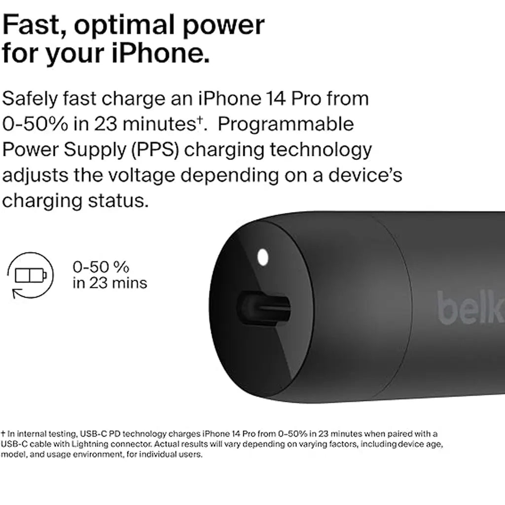 Belkin BOOST↑CHARGE™ 30W Fast Car Charger