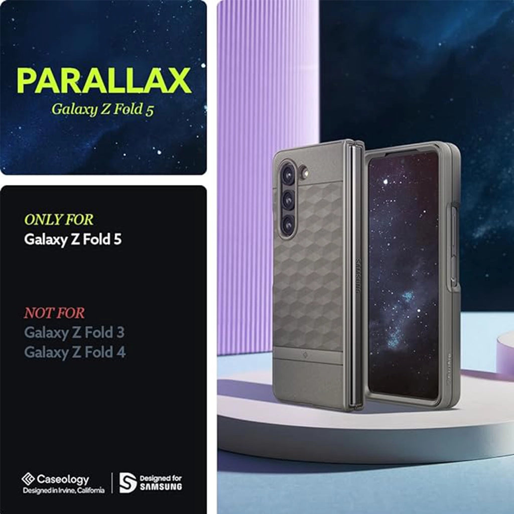 Parallax [3D Ergonomic Design] Full-Body Protective Case Compatible with Samsung Galaxy Z Fold 5 Case