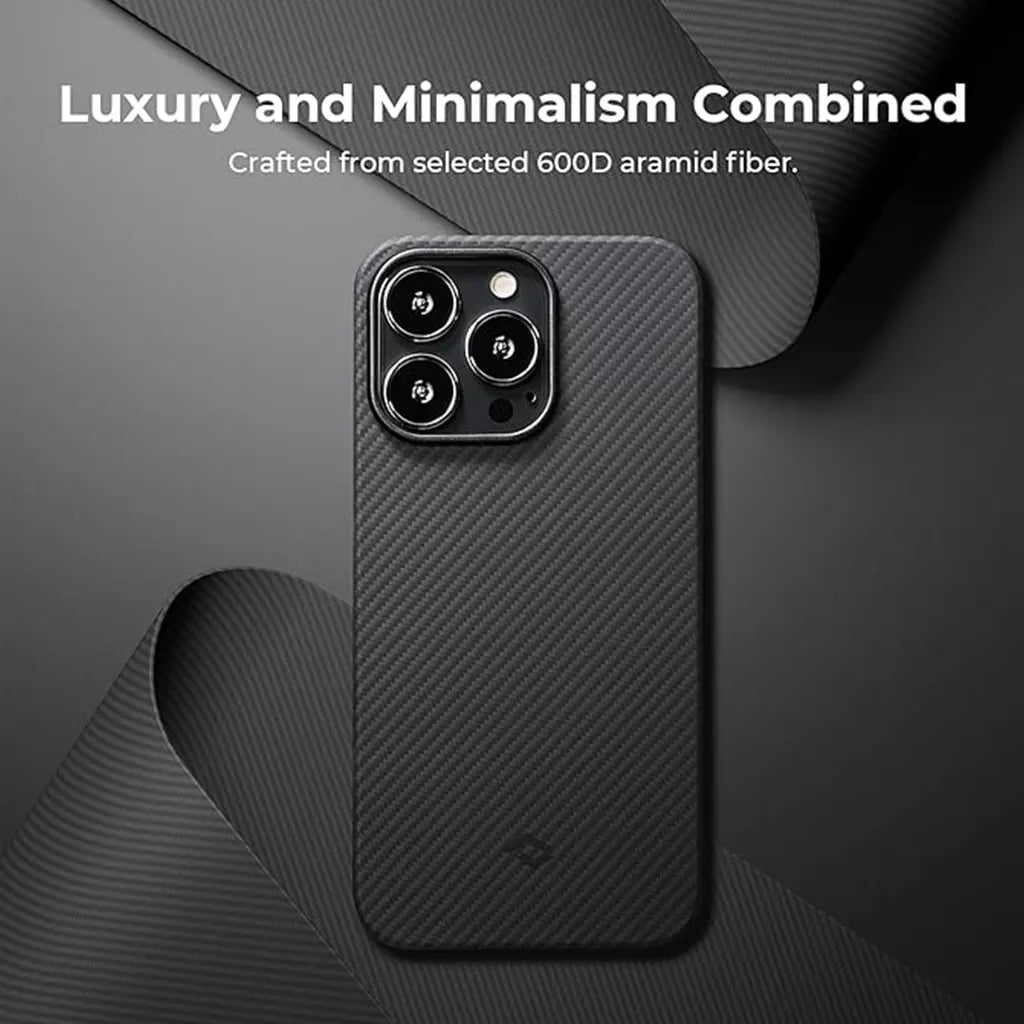 Pitaka  Ultra Thin Case Compatible with iPhone 13 Pro 6.1 Inch-Black/Grey