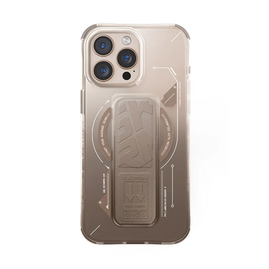 Skinarma HELIO Mag-Charge iPhone 16 Series with Grip Stand - Gold
