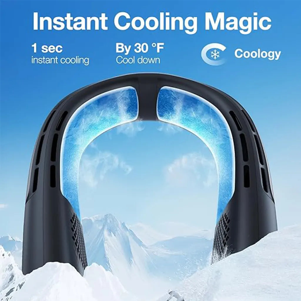 COOLIFY 2S Neck Air Conditioner -Black