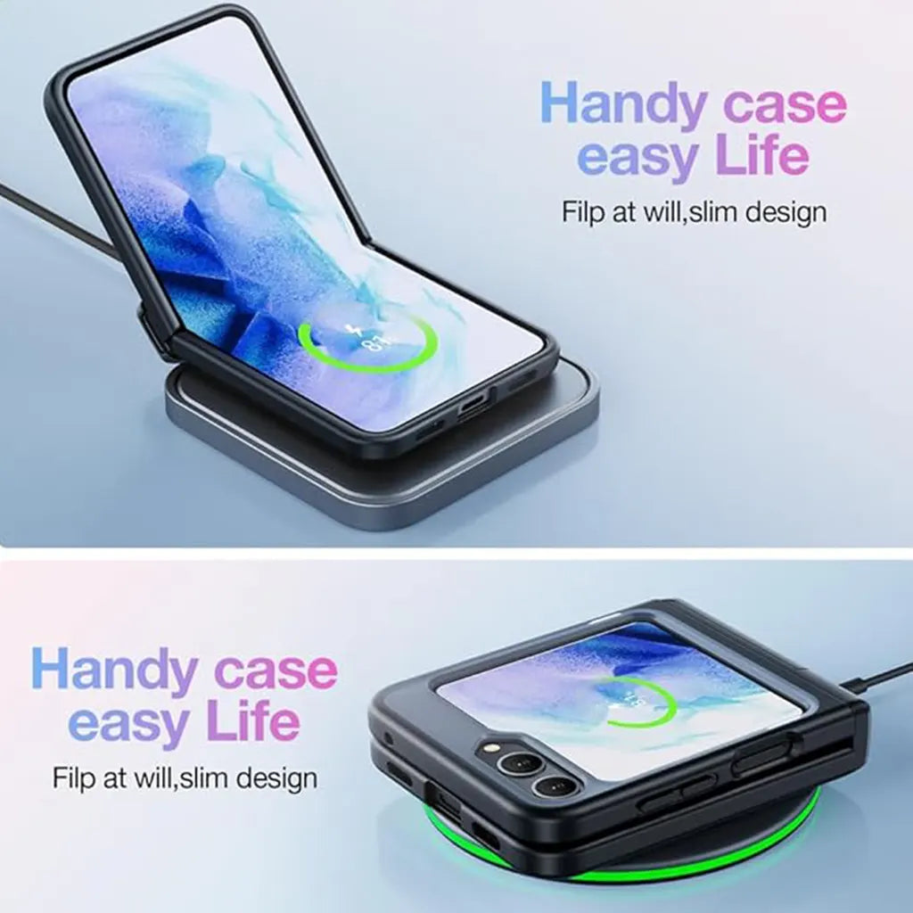 Armor Stand for Samsung Galaxy Z Flip 5 Case - Black