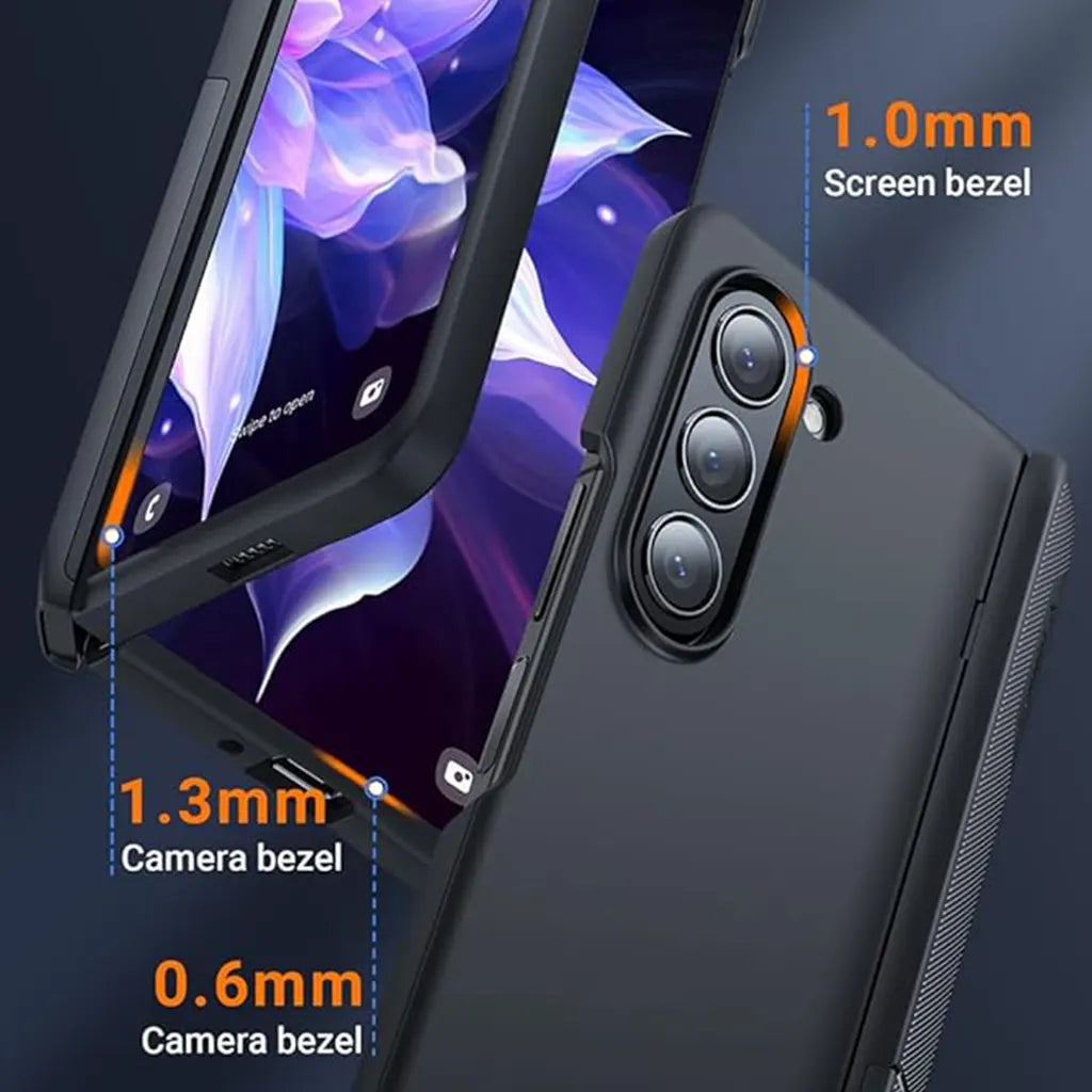 Armor Stand Galaxy Z Fold 5 Case -Black