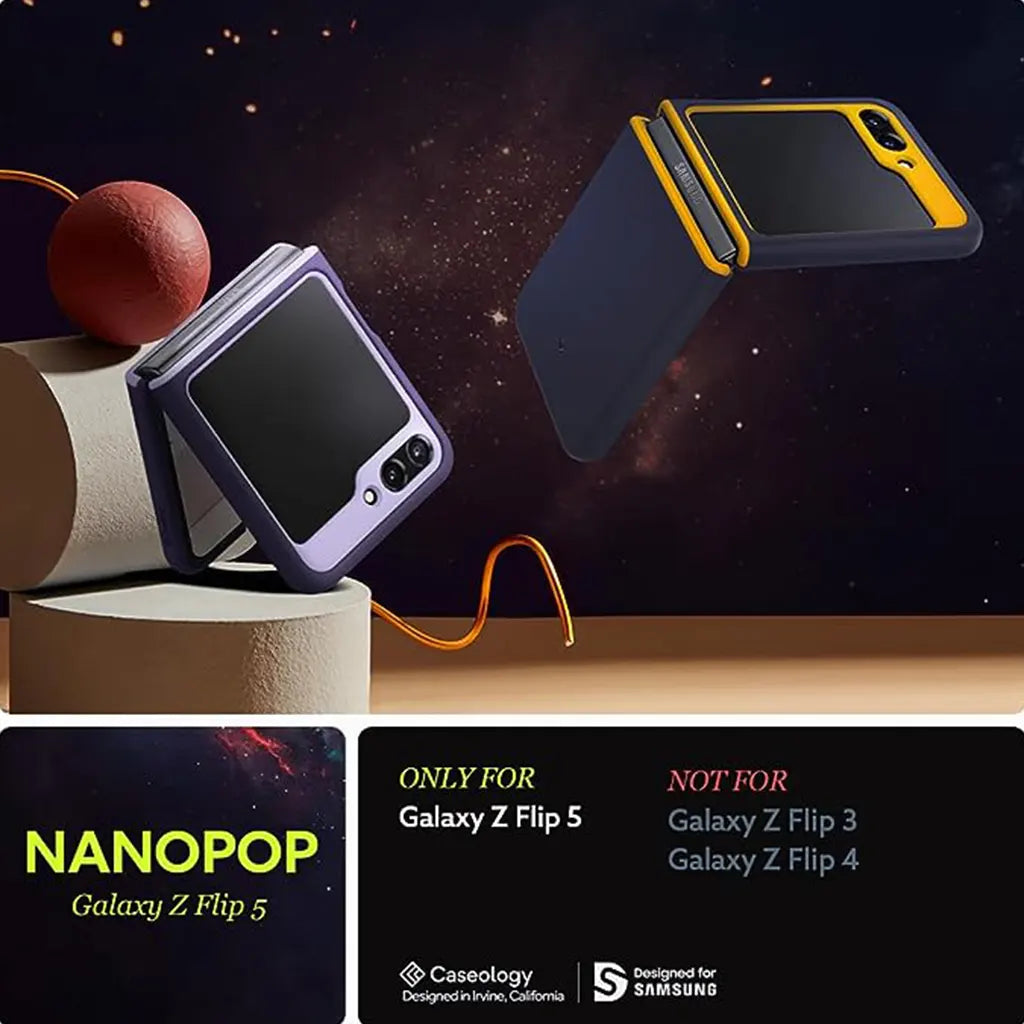 Nano Pop Silicone Case Compatible with Samsung Galaxy Z Flip 5 Case