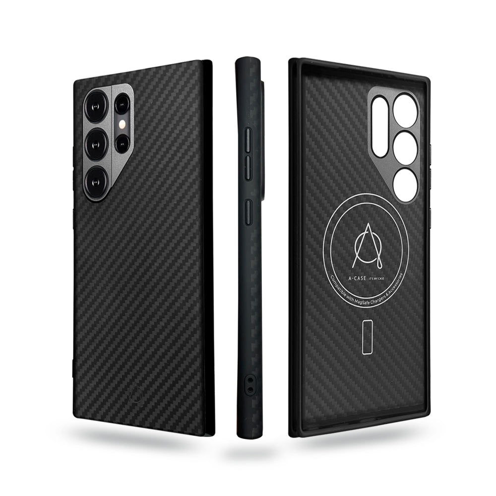 Savar carbon Fiber Case for S24 Ultra 1500D - Black