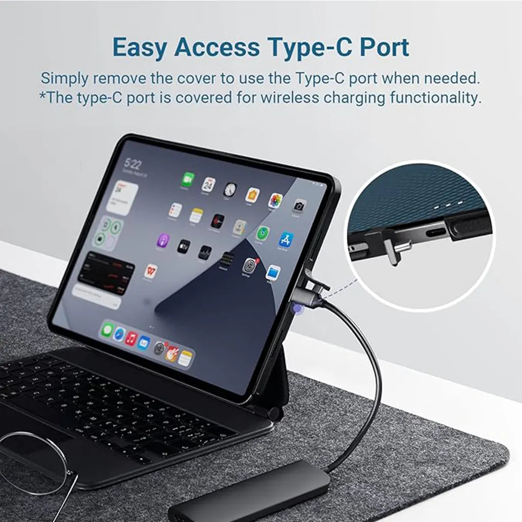 Aramid Fiber Magnetic Wireless-Like Charging Case for iPad Pro 11 Inch, Support Apple Pencil 2 Charging