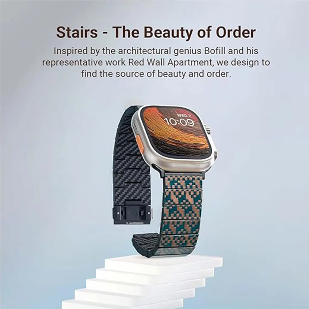 Carbon Fiber Apple Watch Band Compatible with Apple Watch Ultra/8/7/6/SE/5/4/3/2/1,