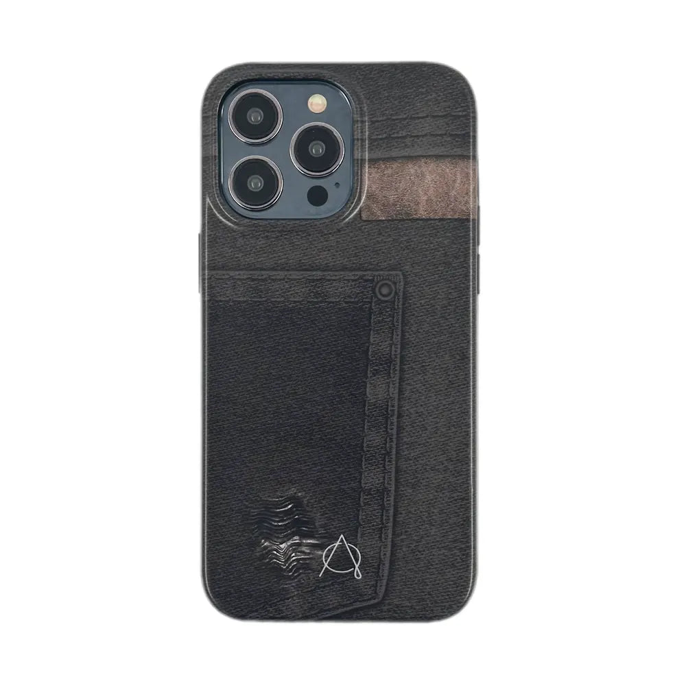 Denim Series For iPhone 15 Pro Max - Black