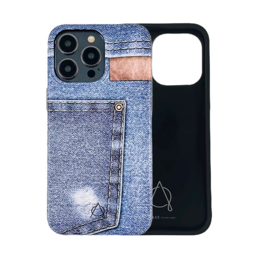 Denim Series For iPhone 15 Pro Max - Black