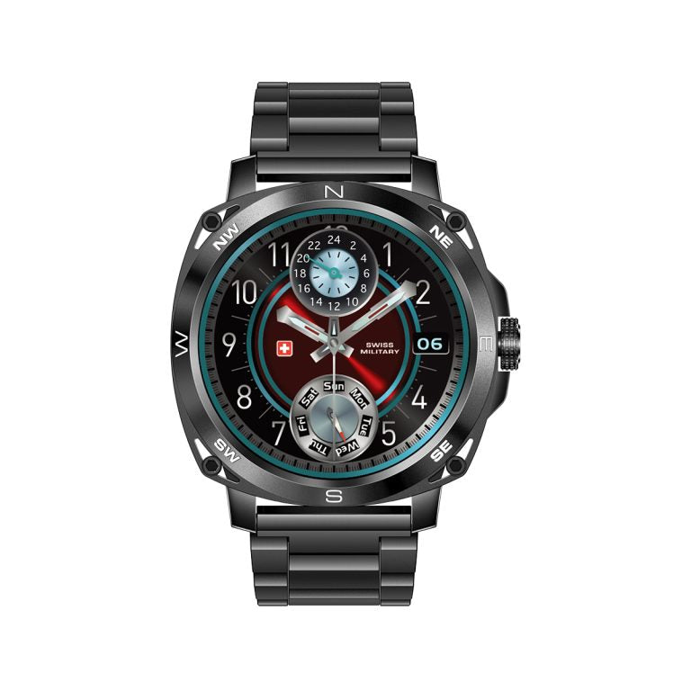 DOM 4 Black Metal Smart Watch