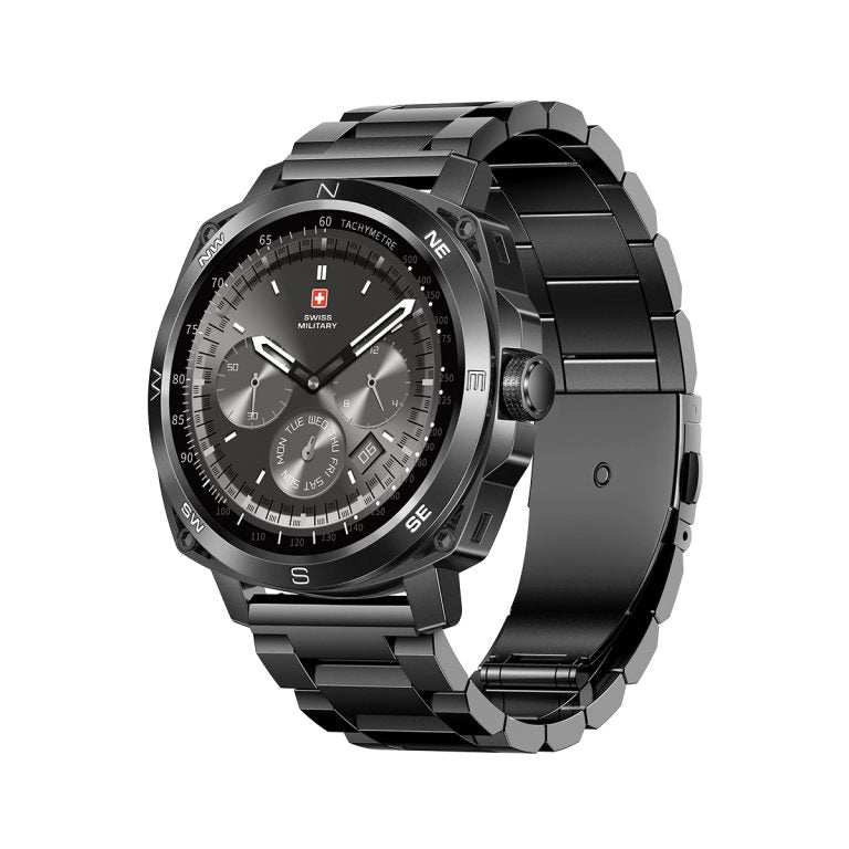 DOM 4 Black Metal Smart Watch