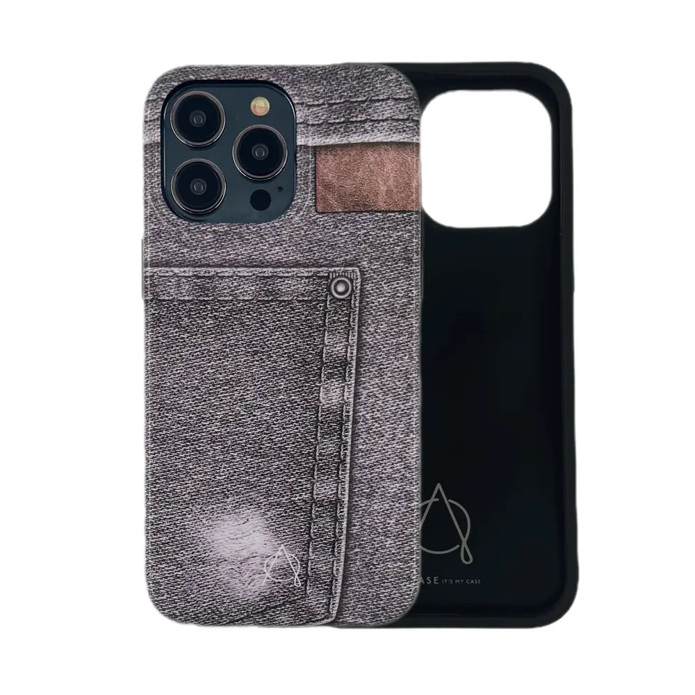 Denim Series For iPhone 15 Pro Max - Black