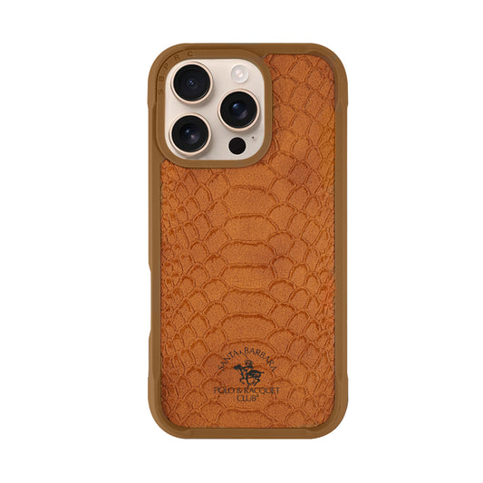 Santa Barbara Polo & Racquet Club Knight Series Case for iPhone 16 Series - Brown