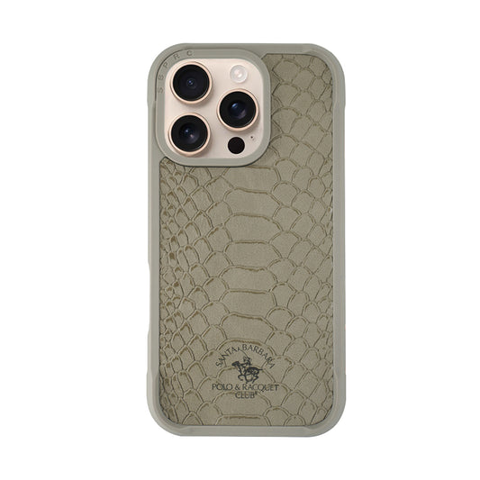 Santa Barbara Polo & Racquet Club Knight Series Case for iPhone 16 Series - Gray