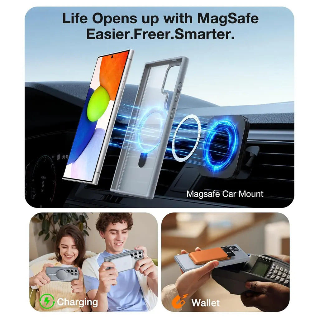 Magnetic Ostand Ring Case