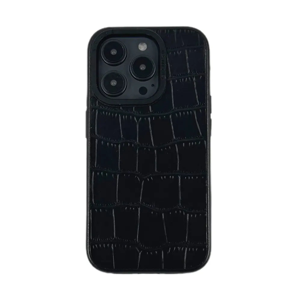 Javan Series For iPhone 15 Pro Max Leather case - Black