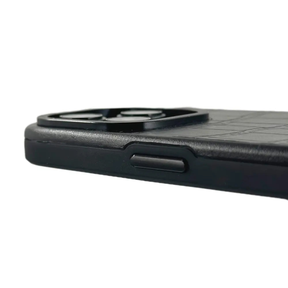 Javan Series For iPhone 15 Pro Max Leather case - Black