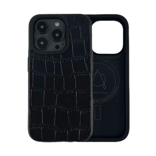 Javan Series For iPhone 15 Pro Max Leather case - Black