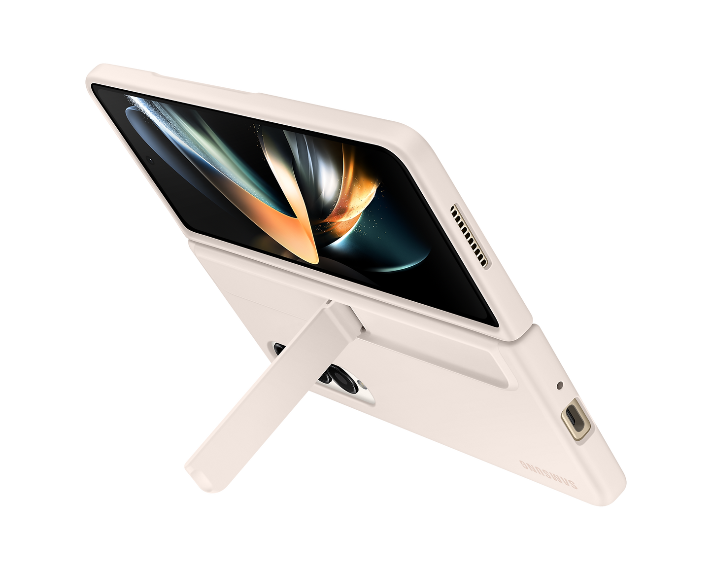 Galaxy Z Fold4 Standing Cover with Pen-Sand