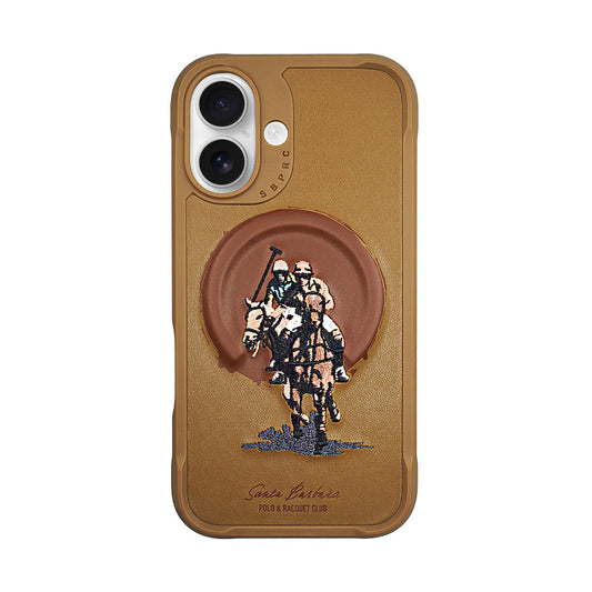 Santa Barbara Polo & Racquet Club Aubrey Series Case for  iPhone 16 Plus - Brown