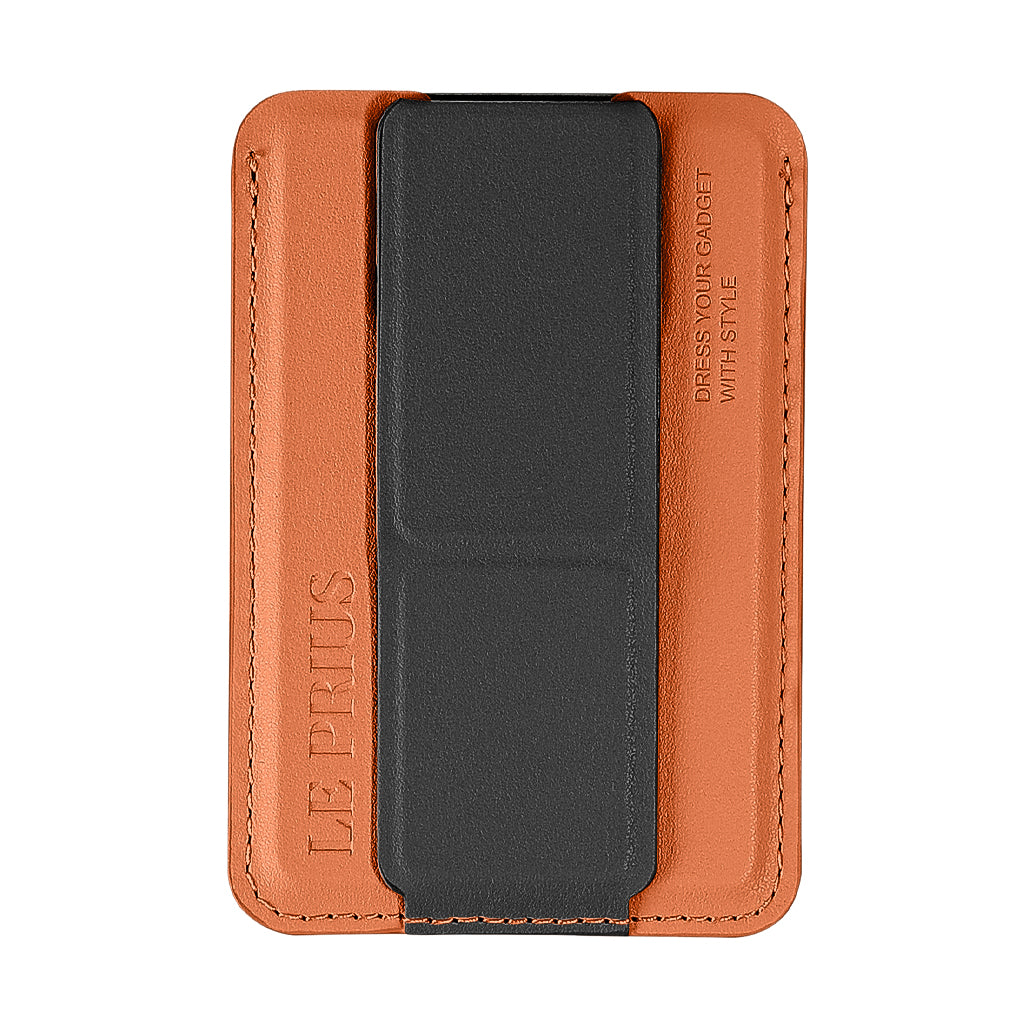 Bengal Card Holder with Magnetic Grip and Extendable Stand-Orange