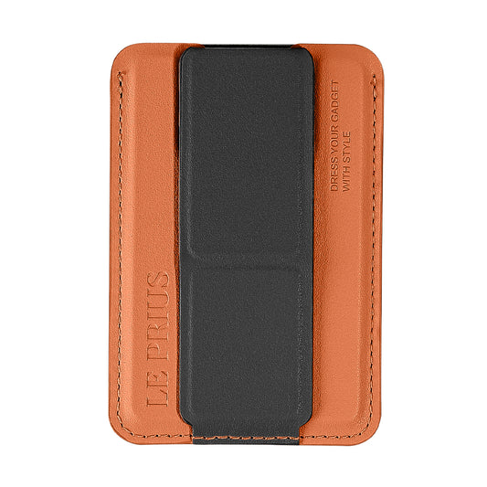 Bengal Card Holder with Magnetic Grip and Extendable Stand-Orange