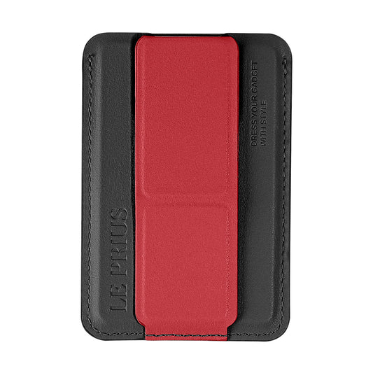 Bengal Card Holder with Magnetic Grip and Extendable Stand-Red