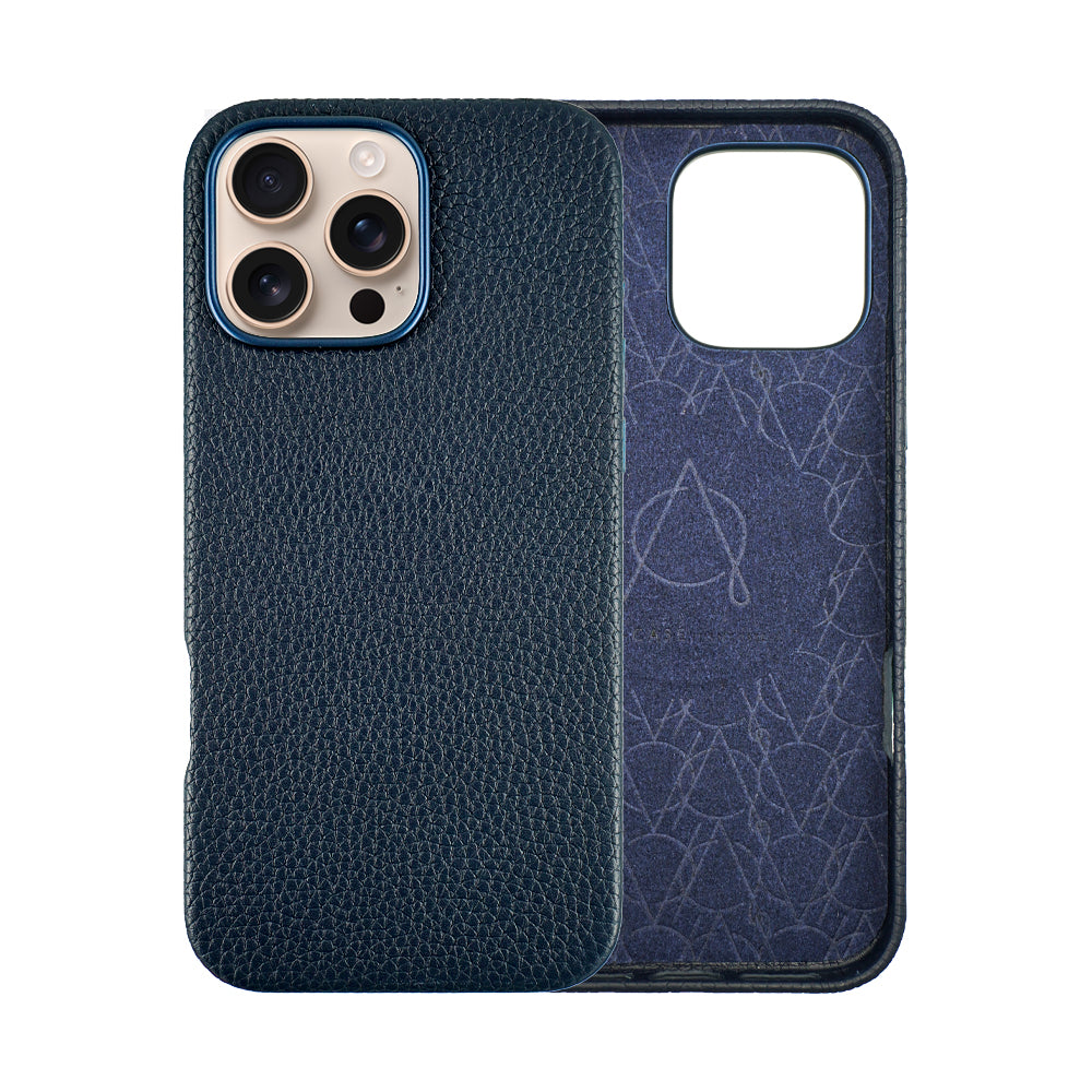 A-case Amur Genuine Leather case for iPhone 16 Series - Black