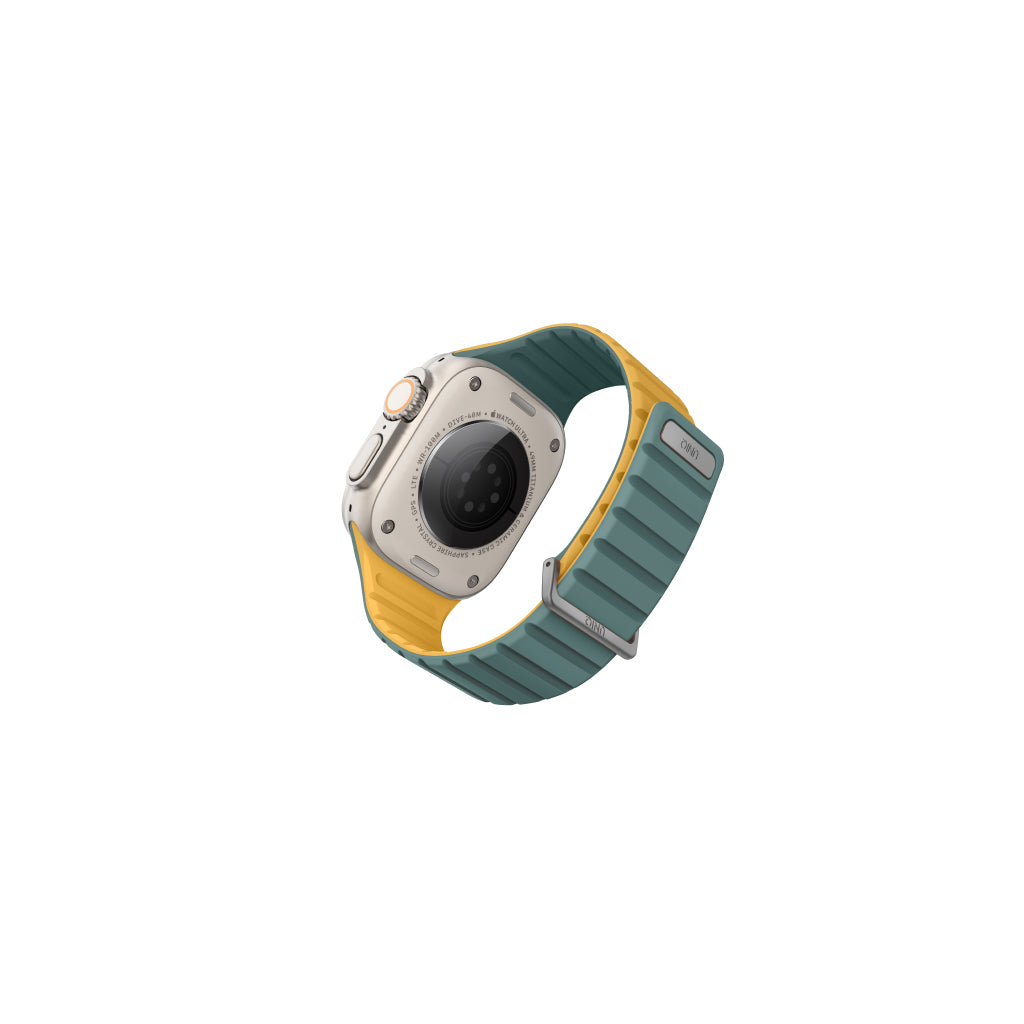 Uniq Revix Evo Reversible Magnetic Apple Watch Strap 49/45/44/42MM – Green / Yellow