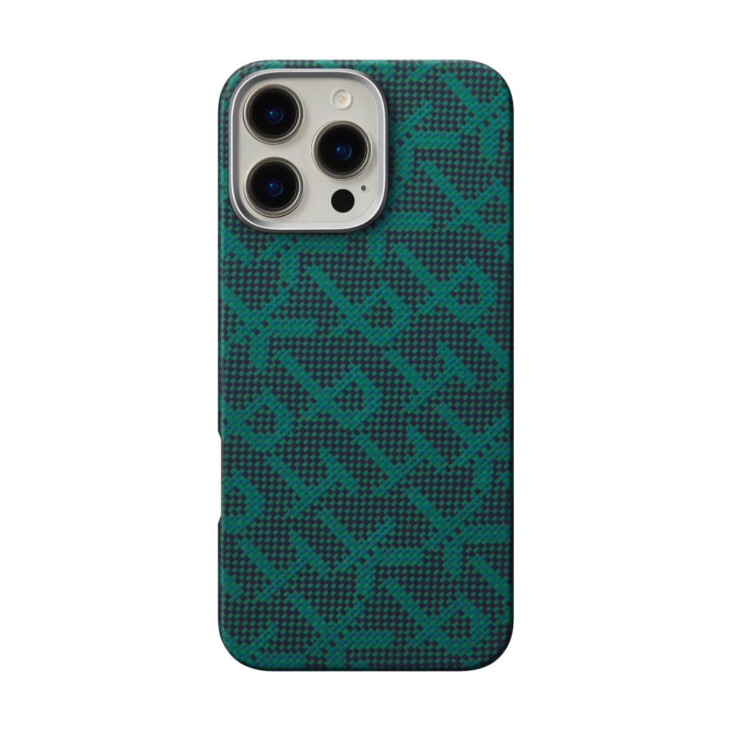 Pitaka  Monogram  Case for iPhone 16 Series- Dark Blue